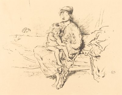 母と子 その２ 作： James Abbott McNeill Whistler