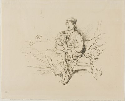 母と子 その２ 作： James Abbott McNeill Whistler