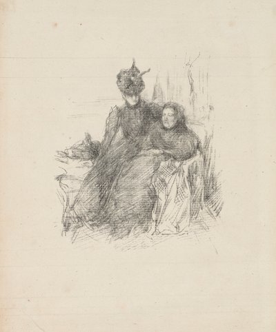 母と娘 作： James McNeill Whistler