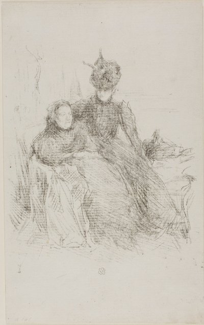 母と娘 作： James McNeill Whistler