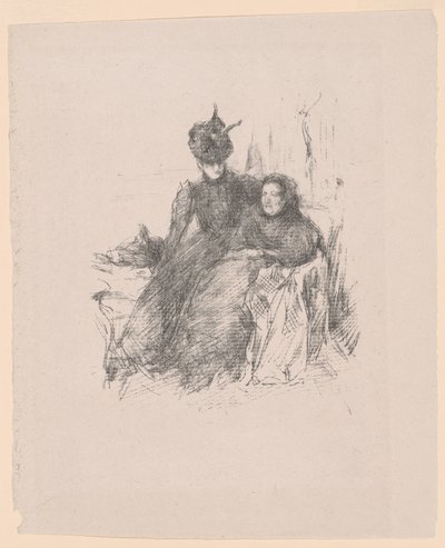母と娘［ラ・メール・マラード］ 作： James McNeill Whistler