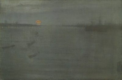 ノクターンブルー・アンド・ゴールド-サウサンプトン・ウォーター 作： James McNeill Whistler