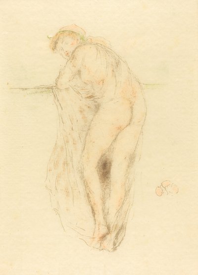 ヌードモデル, 背面図 作： James Abbott McNeill Whistler