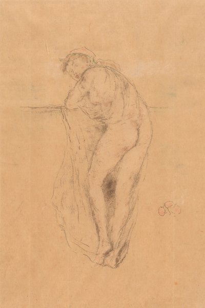 ヌードモデル, 背面図 作： James Abbott McNeill Whistler