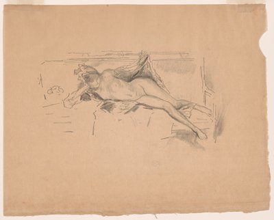 ヌードモデル リクライニング 作： James Abbott McNeill Whistler
