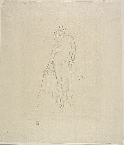 ヌードモデル, 立ち 作： James Abbott McNeill Whistler