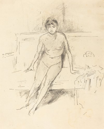 エンパイア ソファのヌード モデル 作： James Abbott McNeill Whistler