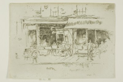 ナッツ・ショップ、セント・ジェイムズ・プレイス、ハウンズディッチ 作： James McNeill Whistler
