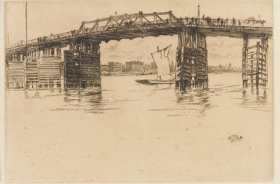 オールド バタシー ブリッジ 作： James Abbott McNeill Whistler