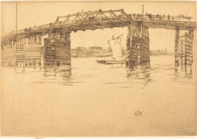 オールド バタシー ブリッジ 作： James Abbott McNeill Whistler