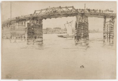 オールド バタシー ブリッジ 作： James Abbott McNeill Whistler