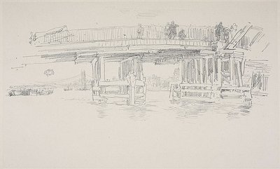 オールド バタシー ブリッジ 作： James Abbott McNeill Whistler