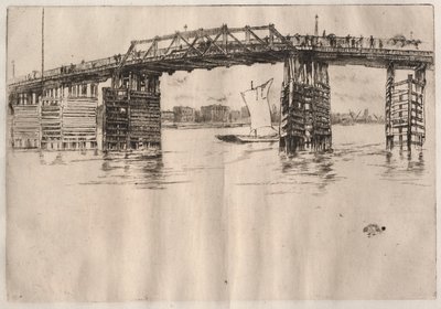 オールド・バタシー・ブリッジ 作： James McNeill Whistler