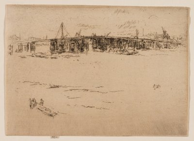 オールド バタシー ブリッジ、No. 2 作： James Abbott McNeill Whistler