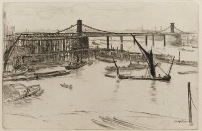 オールド ハンガーフォード ブリッジ 作： James Abbott McNeill Whistler