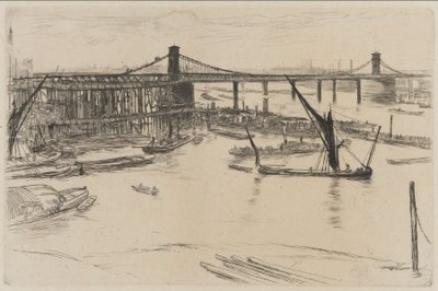 オールド ハンガーフォード ブリッジ 作： James Abbott McNeill Whistler