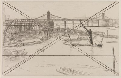 オールド ハンガーフォード ブリッジ 作： James Abbott McNeill Whistler