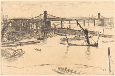 オールド ハンガーフォード ブリッジ 作： James Abbott McNeill Whistler