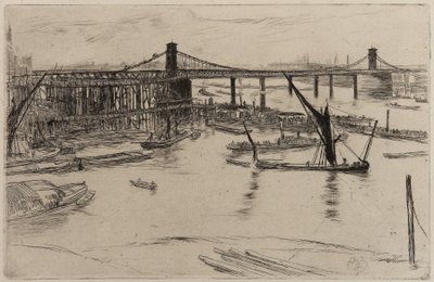 オールド ハンガーフォード ブリッジ 作： James Abbott McNeill Whistler