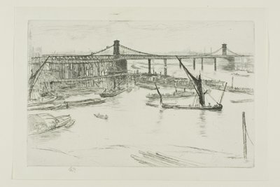 オールド ハンガーフォード ブリッジ 作： James Abbott McNeill Whistler