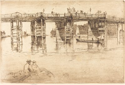 オールド パトニー ブリッジ 作： James Abbott McNeill Whistler