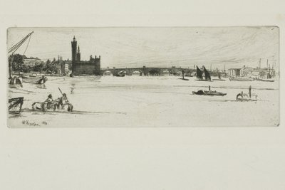 オールド ウェストミンスター ブリッジ 作： James Abbott McNeill Whistler