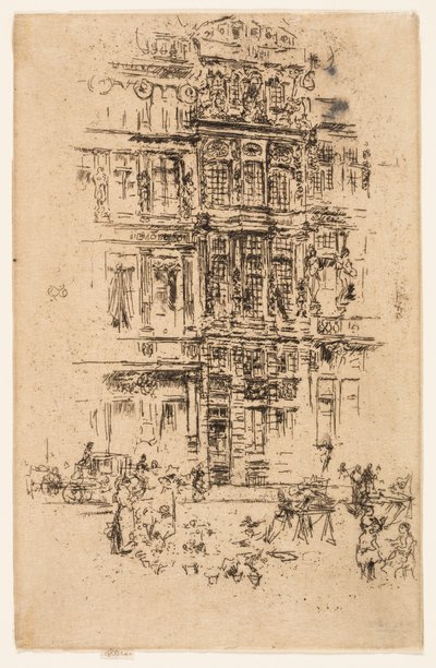 宮殿、ブリュッセル 作： James Abbott McNeill Whistler