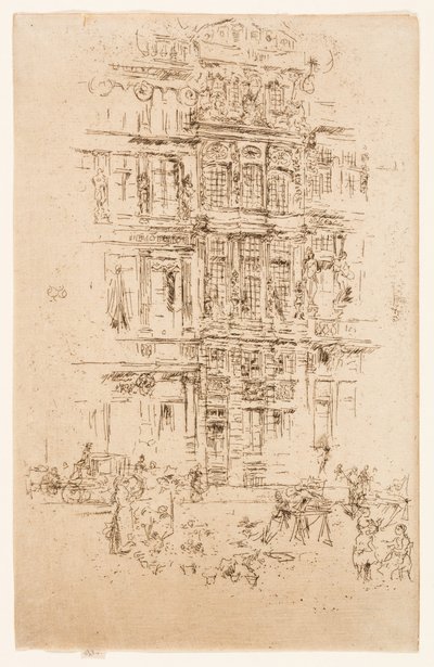 宮殿、ブリュッセル 作： James Abbott McNeill Whistler
