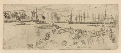 ペニー・パッセンジャーズ、ライムハウス 作： James Abbott McNeill Whistler