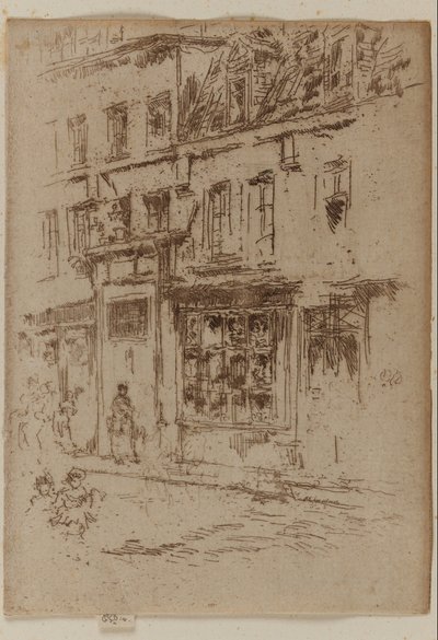 リトル バター ストリート、ブリュッセル 作： James Abbott McNeill Whistler