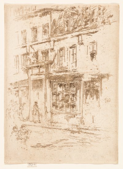 リトル バター ストリート、ブリュッセル 作： James Abbott McNeill Whistler