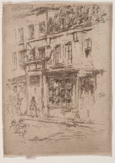ブリュッセル、ブール通り 作： James McNeill Whistler