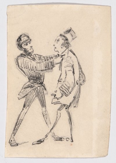 警官と市民 作： James Abbott McNeill Whistler