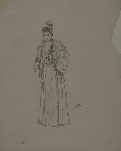 ポートレート スタディ: ミス シャーロット R. ウィリアムズ 作： James Abbott McNeill Whistler