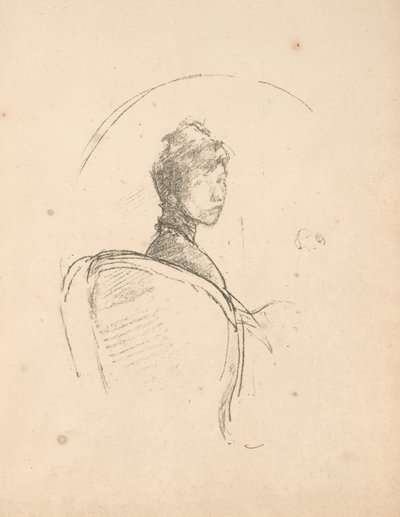 ポートレート スタディ: ミス ロザリンド バーニー フィリップ 作： James Abbott McNeill Whistler