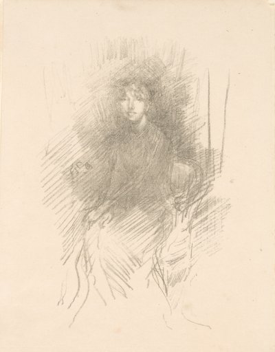 若い女性の肖像［ミス・セトン］ 作： James McNeill Whistler