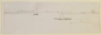 マインツ近郊 作： James Abbott McNeill Whistler