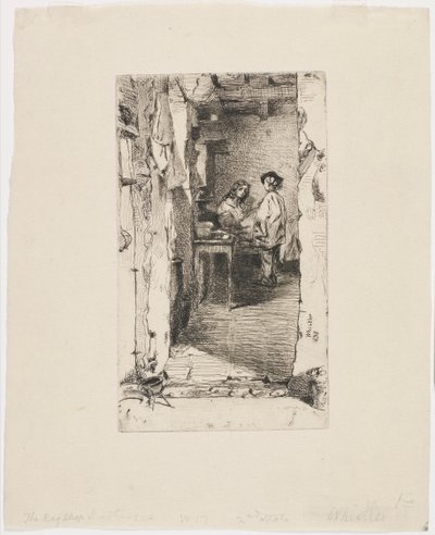ラグピッカーズ、ムフタール地区、パリ 作： James Abbott McNeill Whistler