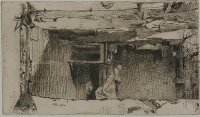 ラグピッカーズ、ムフタール地区、パリ 作： James Abbott McNeill Whistler