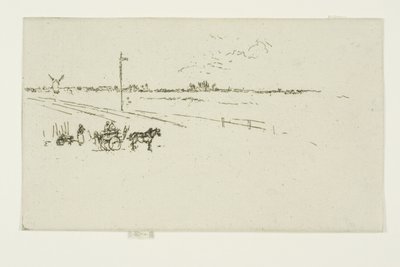 鉄道駅、ヴォーヴ 作： James Abbott McNeill Whistler