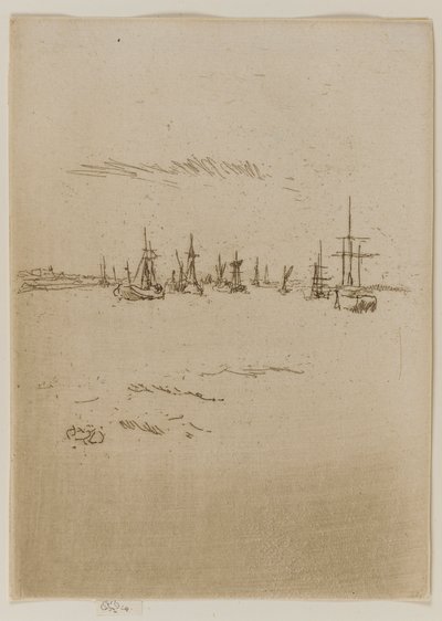 ティルベリーに戻る 作： James Abbott McNeill Whistler