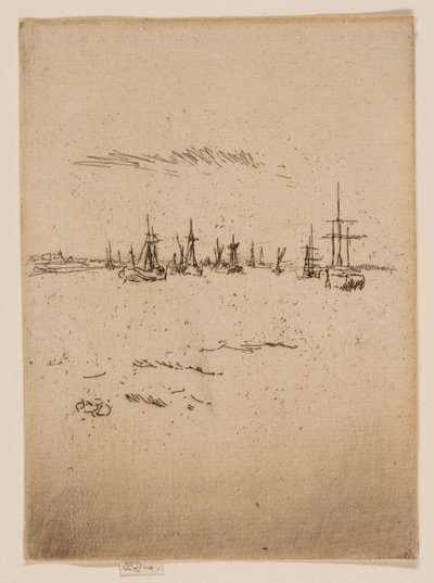 ティルベリーに戻る 作： James Abbott McNeill Whistler