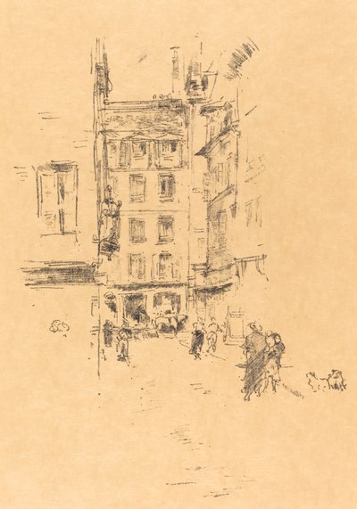 ファステンバーグ通り 作： James Abbott McNeill Whistler