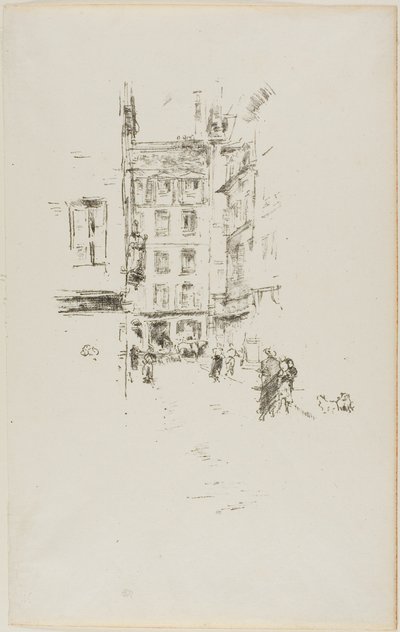 ファステンバーグ通り 作： James Abbott McNeill Whistler