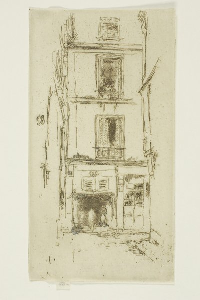 Rue des Bons Enfants, Tours 作： James Abbott McNeill Whistler