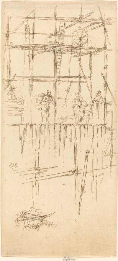 サボイ足場 作： James Abbott McNeill Whistler