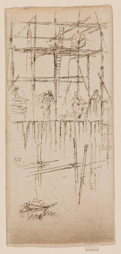 サボイ足場 作： James Abbott McNeill Whistler