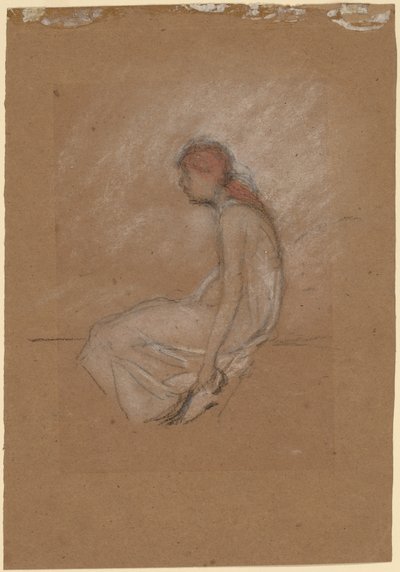 赤髪の着席女性 作： James Abbott McNeill Whistler