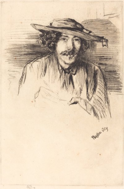 自画像 作： James Abbott McNeill Whistler