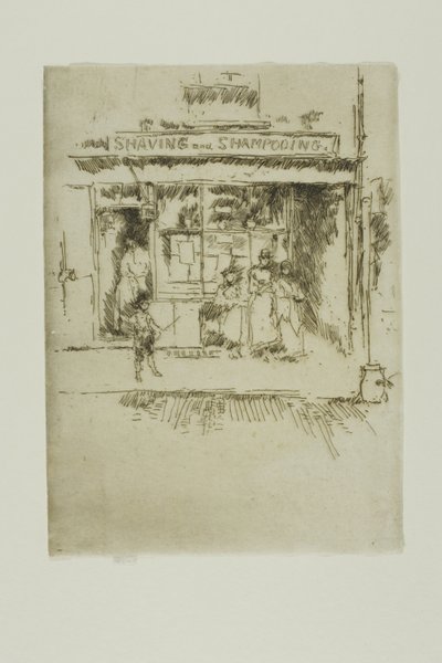 シェービングとシャンプー 作： James Abbott McNeill Whistler